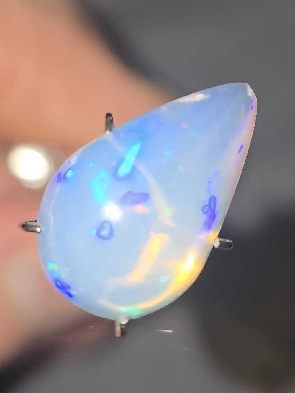 4.5 Carat Pear-Shaped Ethiopian Opal